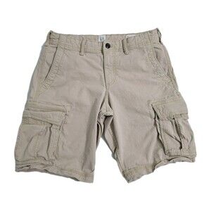 Gap Cargo Shorts Mens 30 Khaki Safari Utility Pockets Outdoor Work 90s Trail